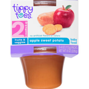 Tippy Toes 2 (6 Months & Up) Apple Sweet Potato Baby Food 2 4 oz 2 ea Multipack