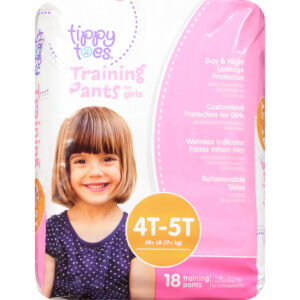 Tippy Toes 4T-5T (38+ Lb) For Girls Training Pants 18 ea