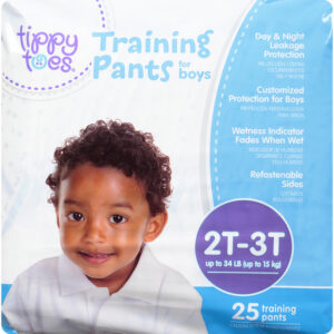 Tippy Toes Boys 2T-3T (34 Lb) For Boys Training Pants 25 ea