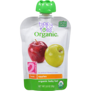 Tippy Toes Organic 2 (6 Months & Up) Apples Baby Food 3.5 oz