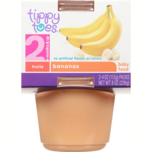 Tippy Toes 2 (6 Months & Up) Bananas Baby Food 2 ea