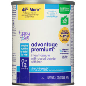 Tippy Toes Milk-Based Powder with Iron 0 to 12 Months Advantage Premium Infant Formula Baby 34 oz