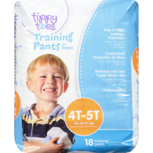 Tippy Toes 4T-5T (38+ Lb) For Boys Training Pants 18 ea