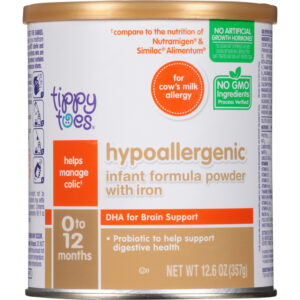 Tippy Toes 0 to 12 Months Hypoallergenic Powder with Iron Infant Formula 12.6 oz