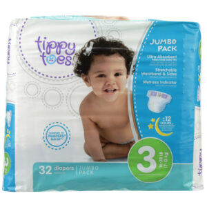 Jumbo Pack Diapers  3 16-28 Lb