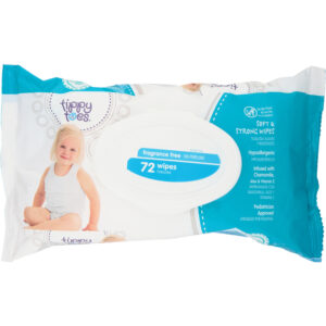 Tippy Toes Fragrance Free Wipes 72 ea