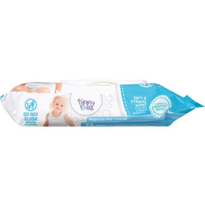 Tippy Toes Soft & Strong Fragrance Free Wipes 72 ea