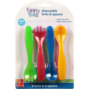 Tippy Toes Disposable Forks & Spoons 1 ea
