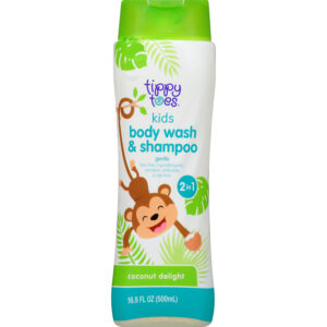 Tippy Toes Kids 2 in 1 Coconut Delight Body Wash & Shampoo 16.9 oz
