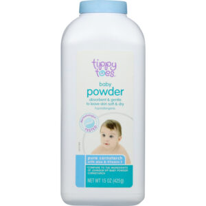 Tippy Toes Pure Cornstarch Baby Powder 15 oz
