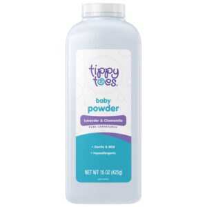Tippy Toes Pure Cornstarch Lavender & Chamomile Baby Powder 15 oz
