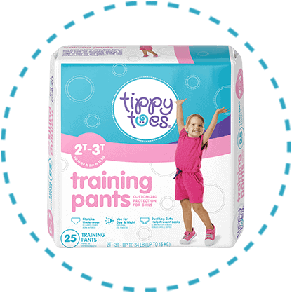 tippy toes training pants diapers