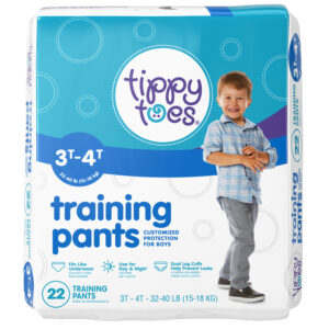 Tippy Toes Training Pants for Boys 3T-4T 22 ea