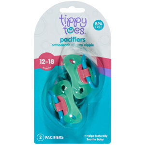 Tippy Toes 12-18 Months Pacifiers 2 Each