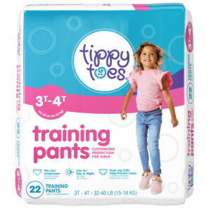Tippy Toes Training Pants for Girls 3T-4T 22 ea