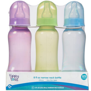 Tippy Toes 0+ Months 8 Fl Oz Narrow Neck Bottles 3 Bottles