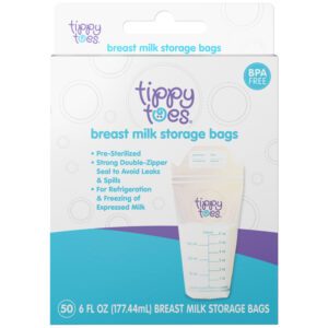 Tippy Toes 6 Fl Oz Breast Milk Storage Bags 50 Bags