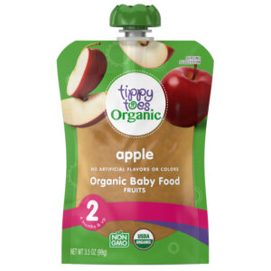 Tippy Toes Organic 2 (6 Months & Up) Apple Baby Food 3.5 oz
