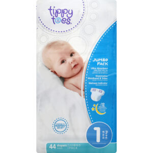 Tippy Toes Jumbo Pack 1 (8-14 lb) Diapers 44 ea