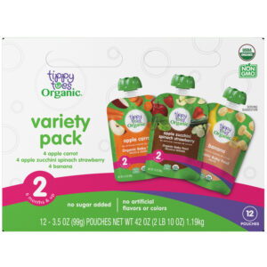 Tippy Toes Organic 2 (6 Months & Up) Assorted Baby Food Pouch 12 ea