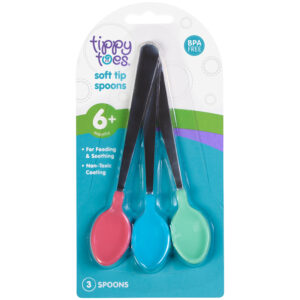 Tippy Toes Soft Tip 6+ Months Spoons 3 Each